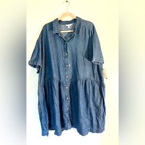 NWT Terra & Sky 4X denim dress